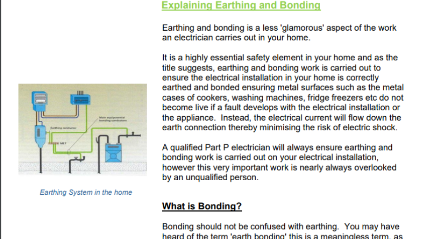 Explaining Earthing and Bonding - SmartOhm, Armley