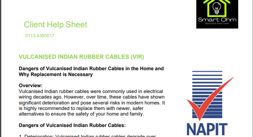 The Dangers of VIR Cables - SmartOhm Leeds